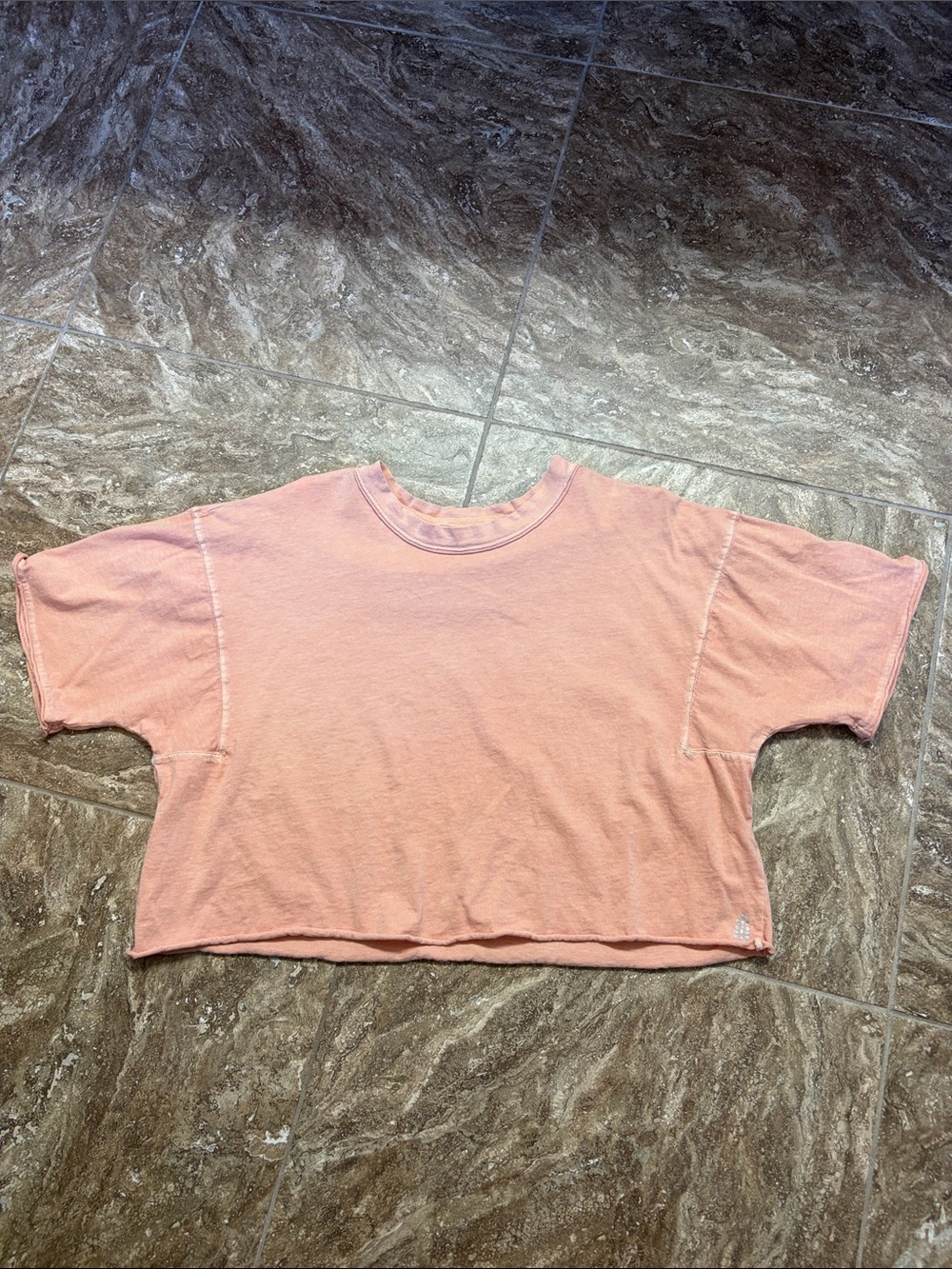 FP Movement Relaxed Pink Crop Tee for Women